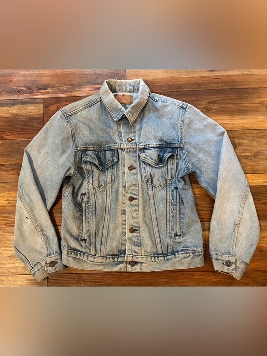 Levi's Other - Vintage 80s Levi’s 70506 USA Denim Trucker Jacket Approx Size 40 M Distressed